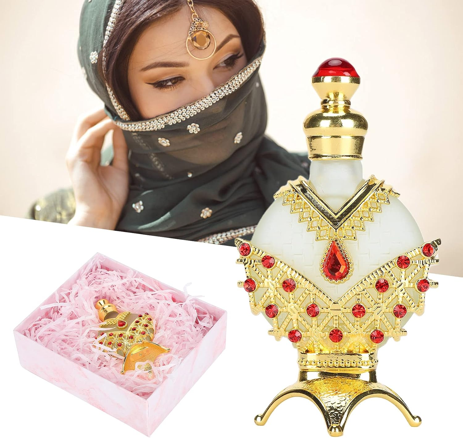 Perfume Femenino Dubai Halal 50ml - Aceite Esencial de Frutas, Fragancia de Lujo y Durabilidad Artesanal