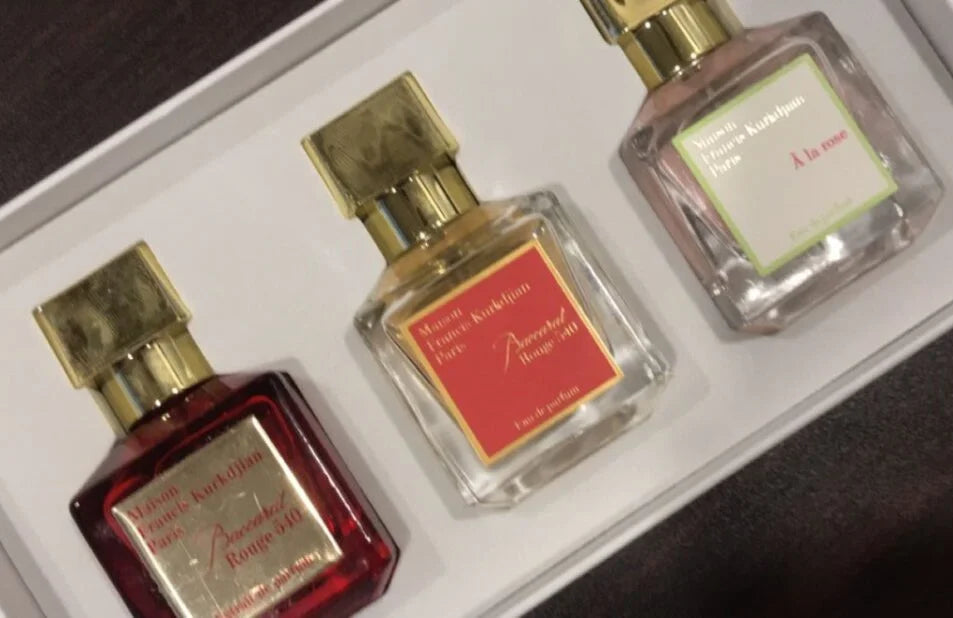 Kit exclusivo con 3 perfumes Baccarat Rouge 540 - La esencia del lujo y la sofisticación